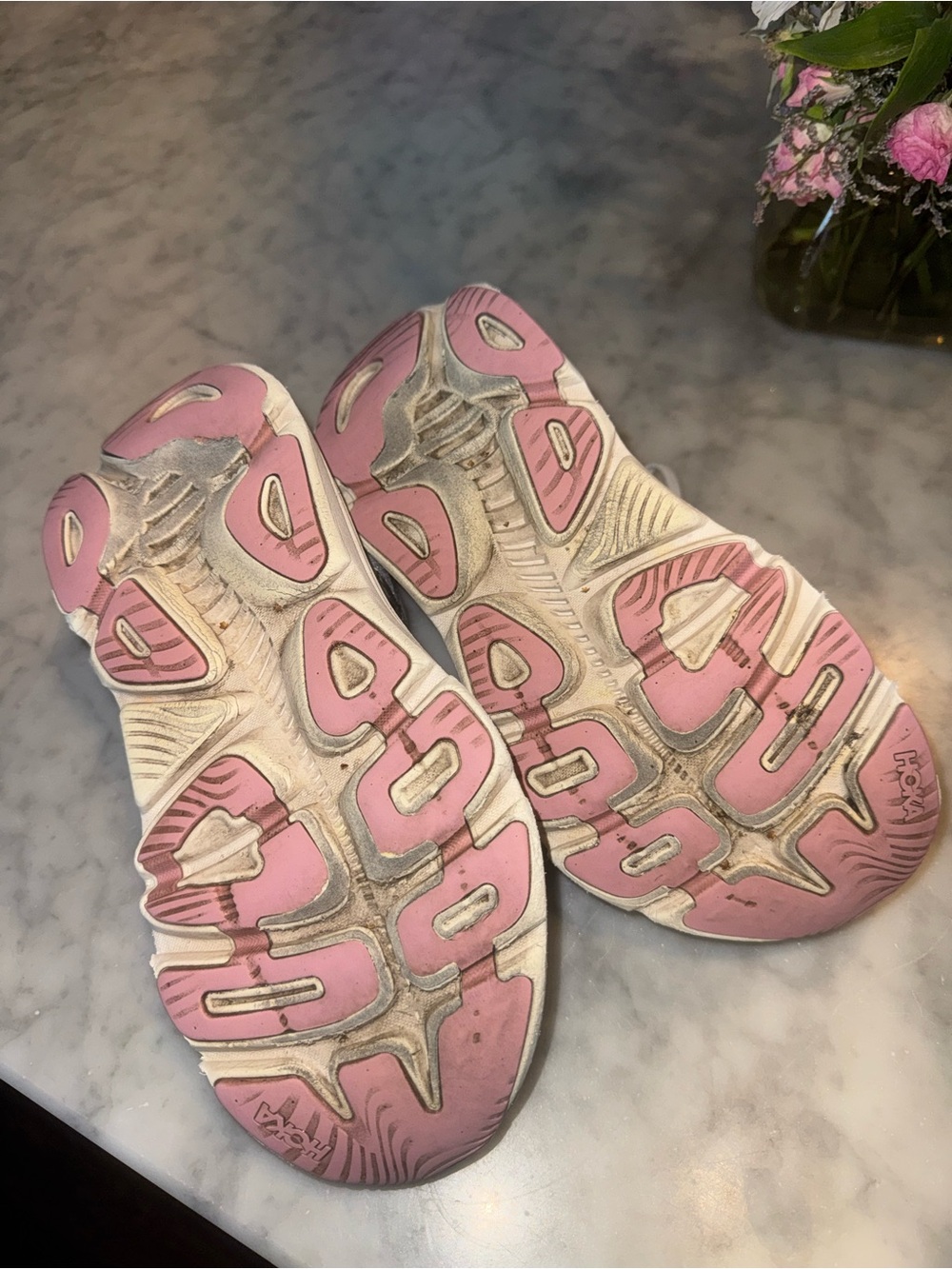 HOKA Women's Gaviota 5 Running Shoes - Sea Ice/ Pink Twilight - Picture 8 of 9